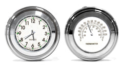 Thermometer-Uhr-Set Weiß